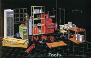 FUJIMI 1/24 車庫 & 工具組 (11032)